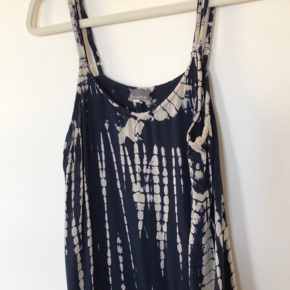 Braeve Tye Dye drop waist Cami Tunic Blue S - Picture 4 of 9